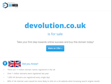 Tablet Screenshot of devolution.co.uk